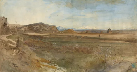 Campagna-Landschaft an der Via Flaminia